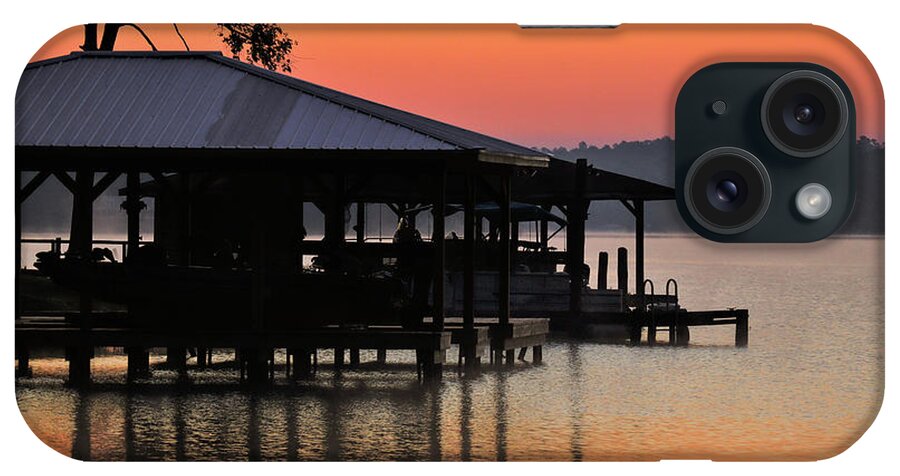 Lake iPhone Case featuring the photograph A Boathouse Morning by Ed Williams