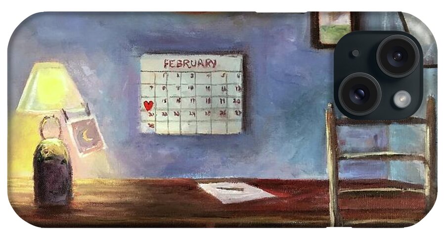 Valentine's Day iPhone Case featuring the painting A Date To Remember by Rand Burns