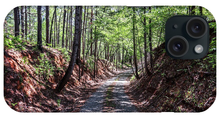 Piedmont National Wildlife Refuge iPhone Case featuring the photograph A Deep Trench Gravel Road by Ed Williams