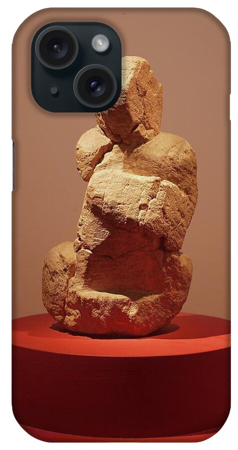 Anthropomorphic Statue iPhone Case featuring the photograph A feeling of incompleteness by Karine GADRE