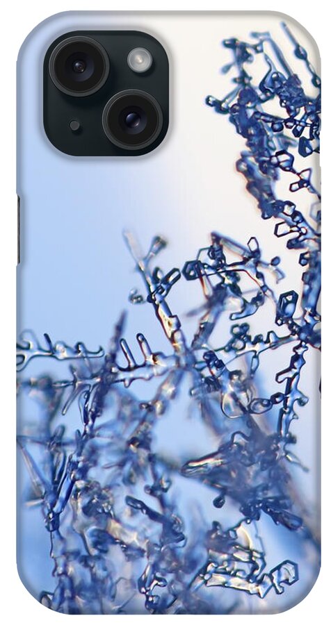 Abstract iPhone Case featuring the photograph A fragile tangle of snowflakes by Ulrich Kunst And Bettina Scheidulin