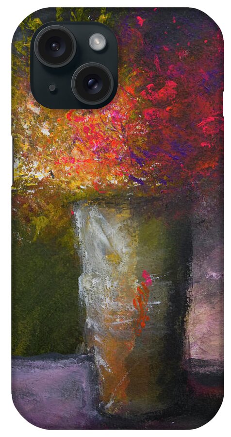 Flowers iPhone Case featuring the painting A Gift by Linda Bailey