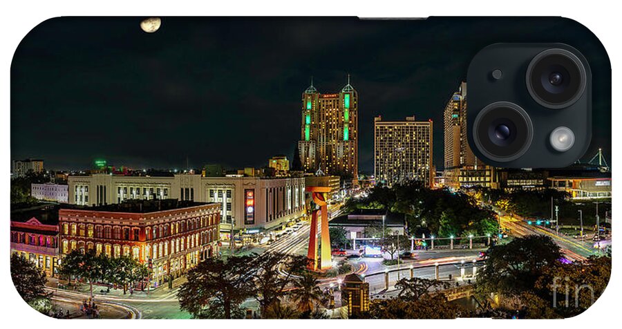 San Antonio Skyline iPhone Case featuring the photograph A little slice of Home by Wayne Kondoff