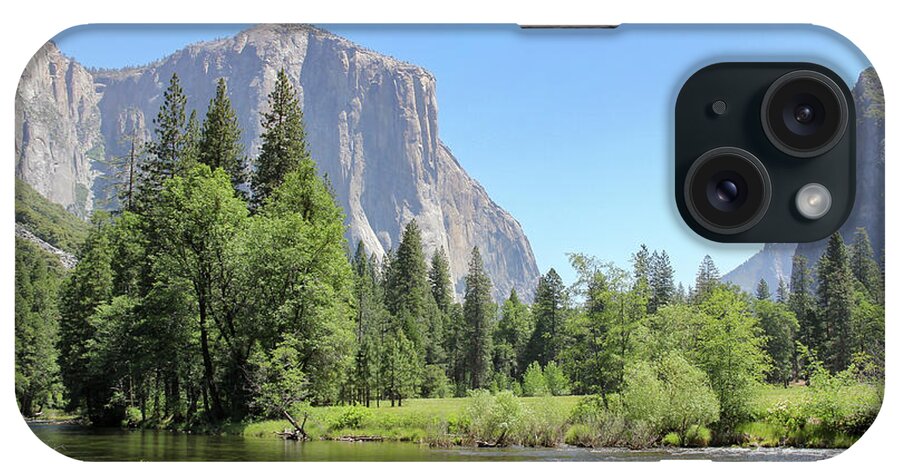 Bridalveil Meadow iPhone Case featuring the photograph A Log in the River by Robert Carter