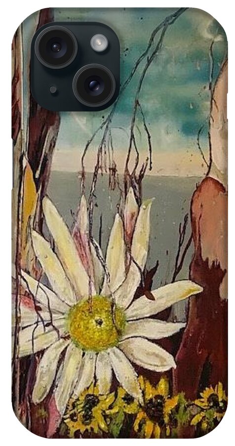 Trees iPhone Case featuring the painting A Moment on Tybee by Peggy Blood