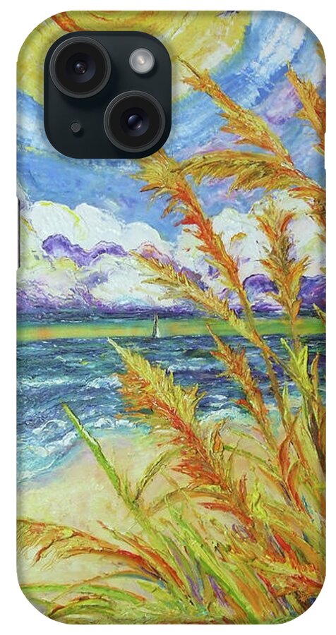 Ocean iPhone Case featuring the painting A Ocean View by Paris Wyatt Llanso