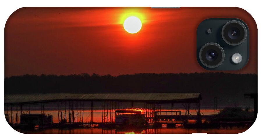 Morning iPhone Case featuring the photograph A Red Sun Dawn by Ed Williams