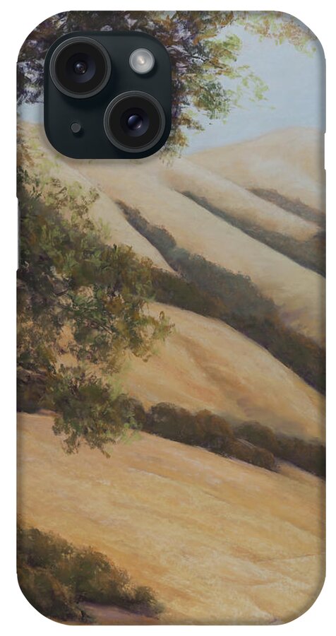 Landscape iPhone Case featuring the painting A Shady Rest right panel by Jim Tyler