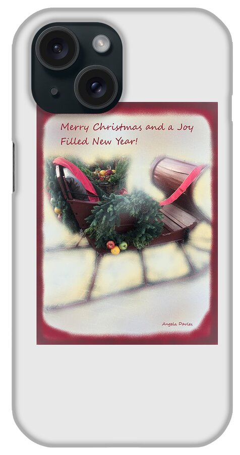 Sleigh iPhone Case featuring the photograph A Sleigh Full of Joy by Angela Davies