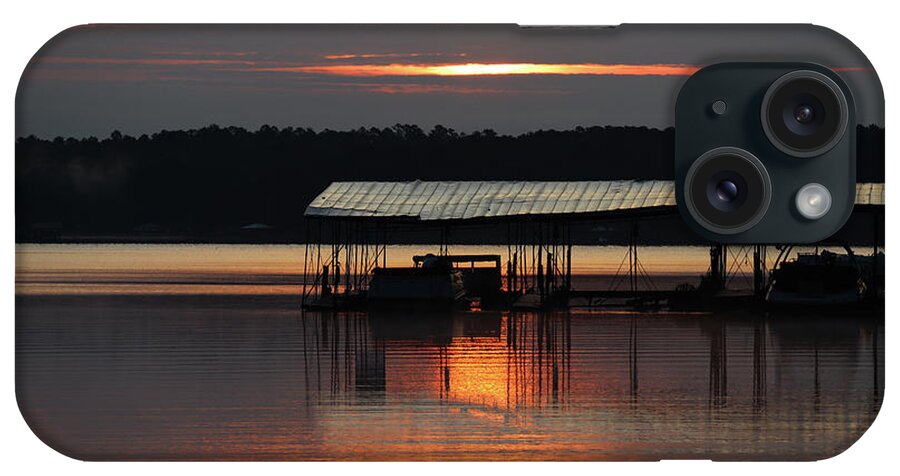Lake iPhone Case featuring the photograph A Sliver Lake Sunrise by Ed Williams