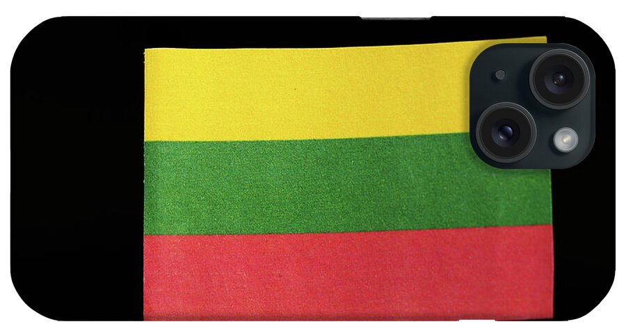 Lithuania iPhone Case featuring the photograph Flag of Lithuania by Vaclav Sonnek