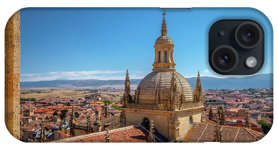 Spain iPhone Case featuring the photograph A View of Segovia's Cathedral by W Chris Fooshee