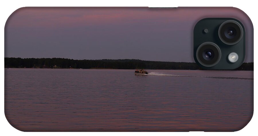Lake iPhone Case featuring the photograph A Violet Lake Evening by Ed Williams