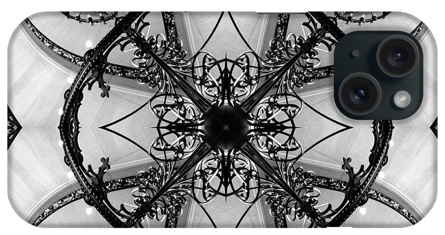 Abstract Stairs iPhone Case featuring the photograph Abstract Chandelier 2 by Mike McGlothlen