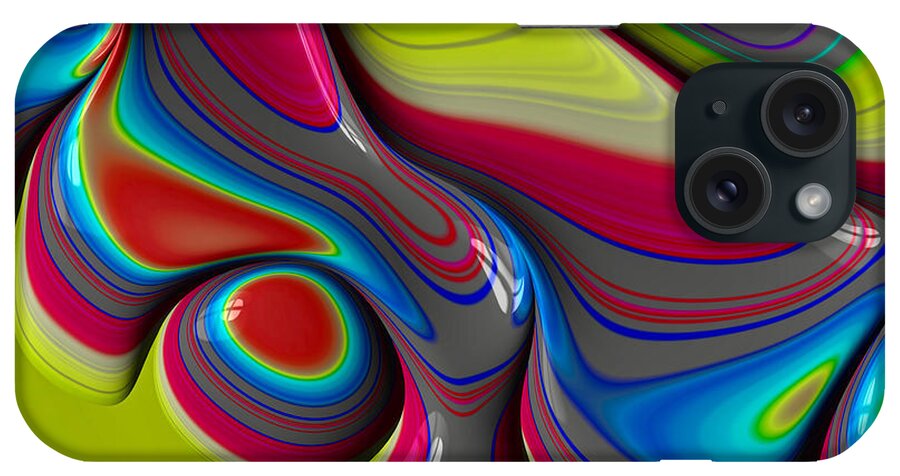 Abstract iPhone Case featuring the photograph Abstract Colorplay - Series 17 by Barbara Zahno