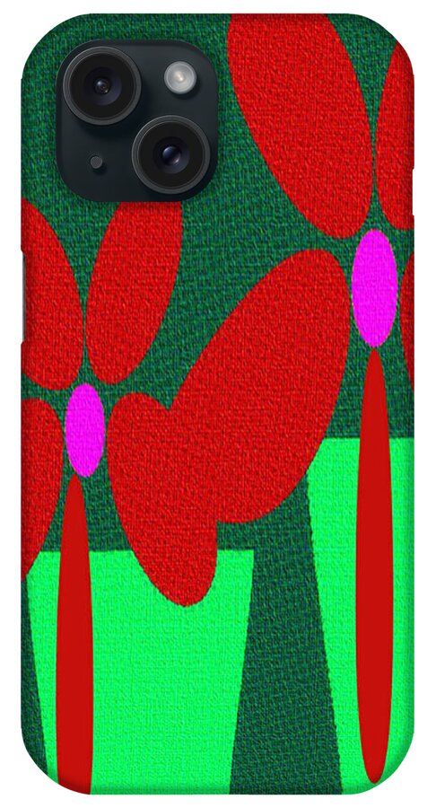 Art iPhone Case featuring the digital art Abstract Floral Art 755 by Miss Pet Sitter