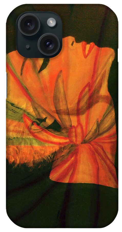 Fine-art iPhone Case featuring the painting Abstract Obsessions 18 by Catalina Walker