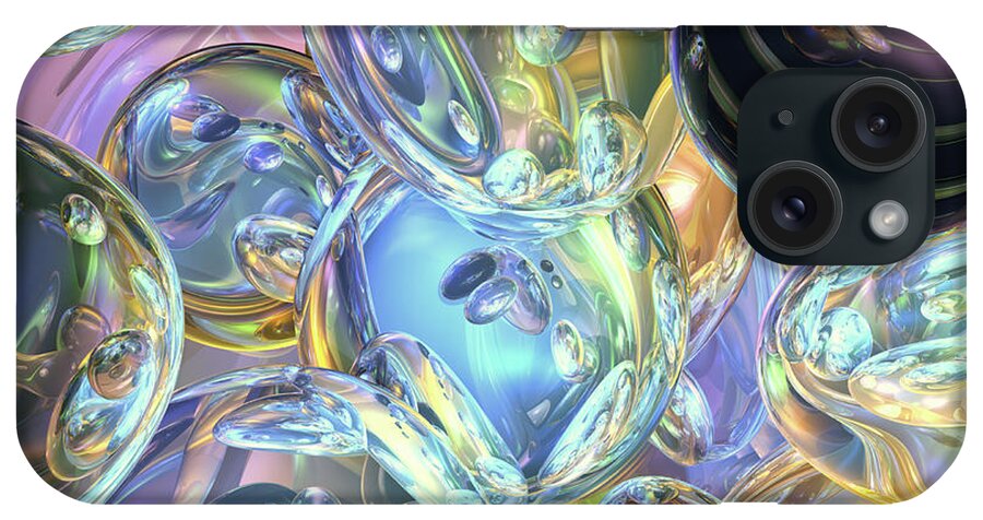Three Dimensional iPhone Case featuring the digital art Abstract Reflections by Phil Perkins