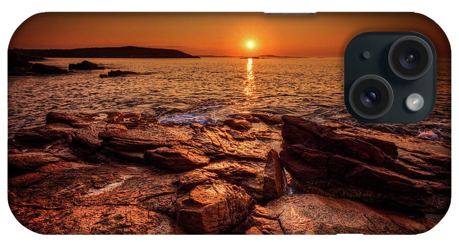 Acadia National Park iPhone Case featuring the photograph Acadia Sunrise a6082 by Greg Hartford