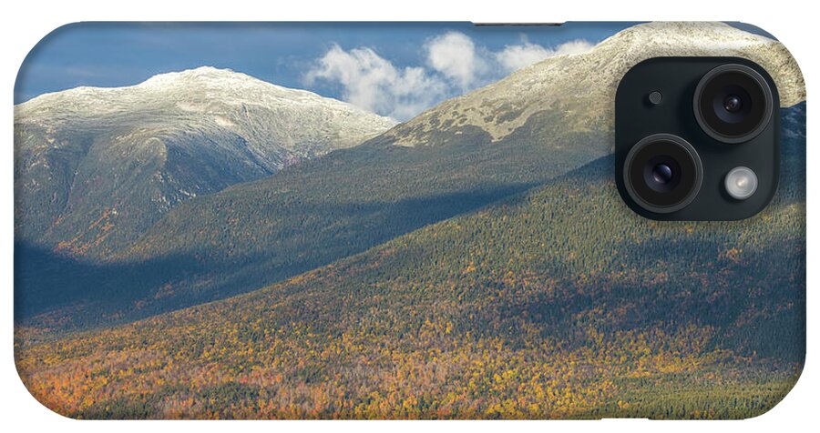 Adams iPhone Case featuring the photograph Adams Jefferson Autumn Snow by White Mountain Images