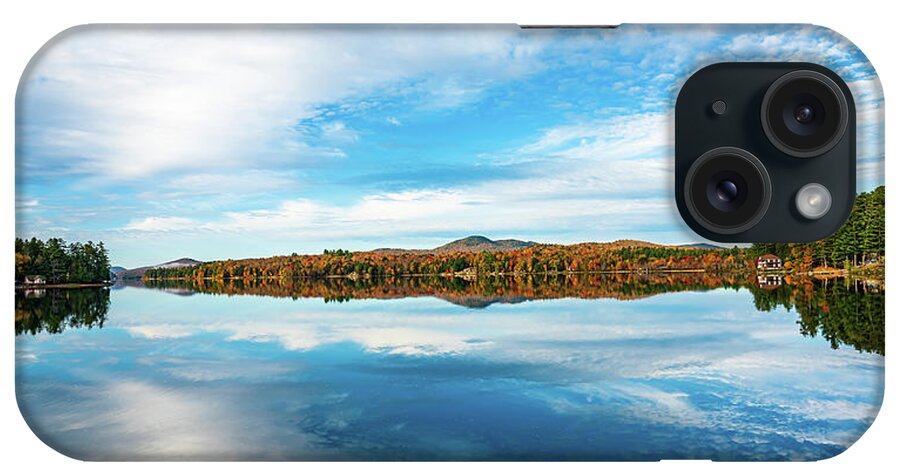 Fall iPhone Case featuring the photograph Adirondacks Autumn at Long Lake 8 by Ron Long Ltd Photography