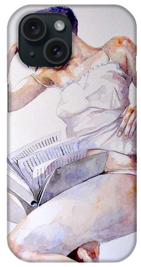Underwear iPhone Case featuring the painting Adriana by Ray Agius