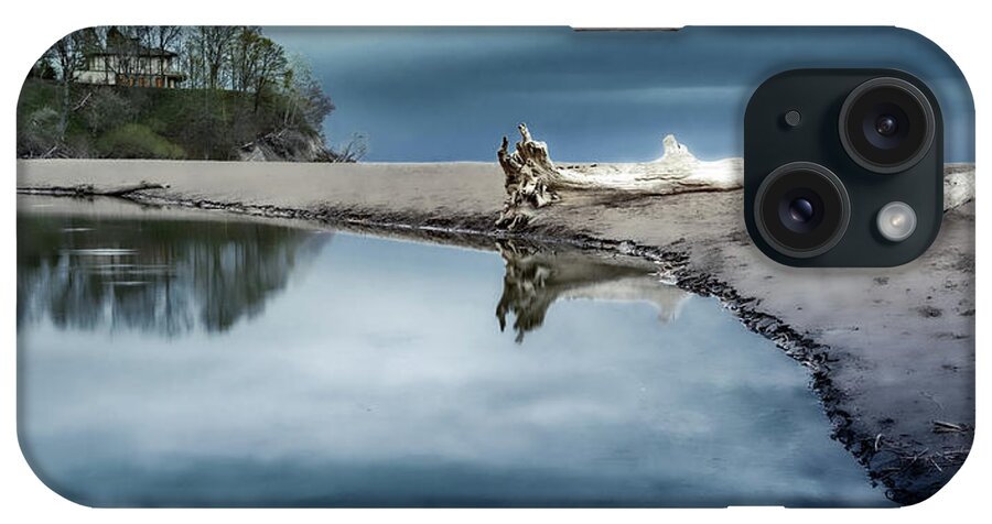 Landscape iPhone Case featuring the photograph Adrift in Reflection by Dee Potter