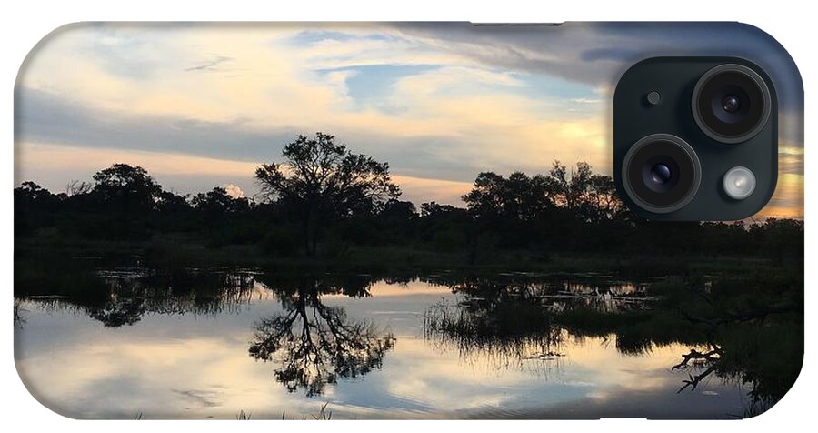 Botswana iPhone Case featuring the photograph African Sunset by Wendy Golden