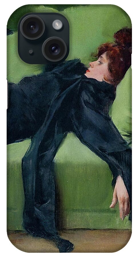After The Ball iPhone Case featuring the painting After the Ball by Ramon Casas