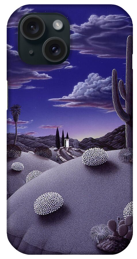 Desert iPhone Case featuring the painting After the Rain by Snake Jagger