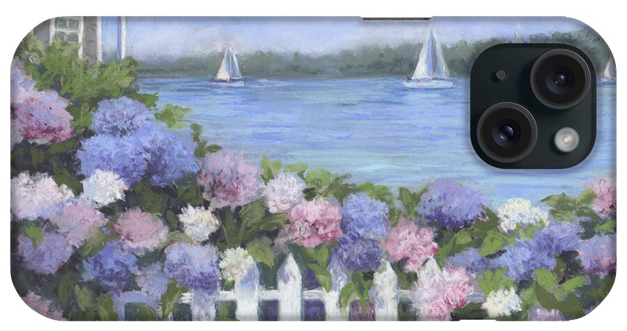 Cape Cod iPhone Case featuring the pastel Afternoon Sail by Vikki Bouffard