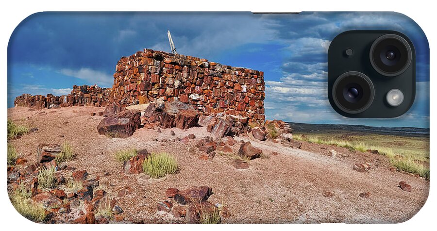 Petrified Forest National Park iPhone Case featuring the photograph Agate House Arizona by Kyle Hanson