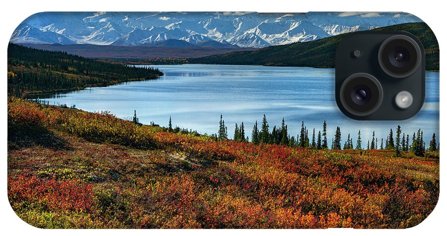 Alaska iPhone Case featuring the photograph Alaska - Wonder lake in Denali national park by Olivier Parent