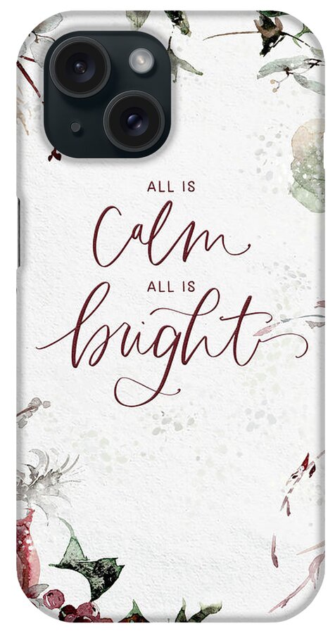 All Is Calm iPhone Case featuring the painting All Is Calm by Jordan Blackstone