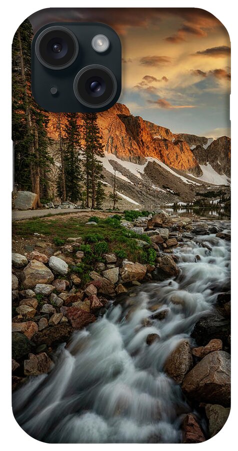 Mountains iPhone Case featuring the photograph Alpenglow Morning by David Soldano
