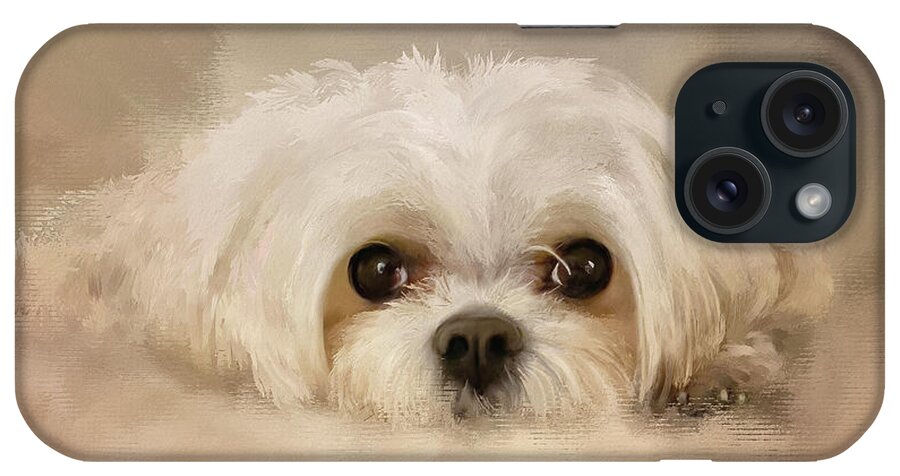 Dog iPhone Case featuring the digital art Always Here For You by Lois Bryan