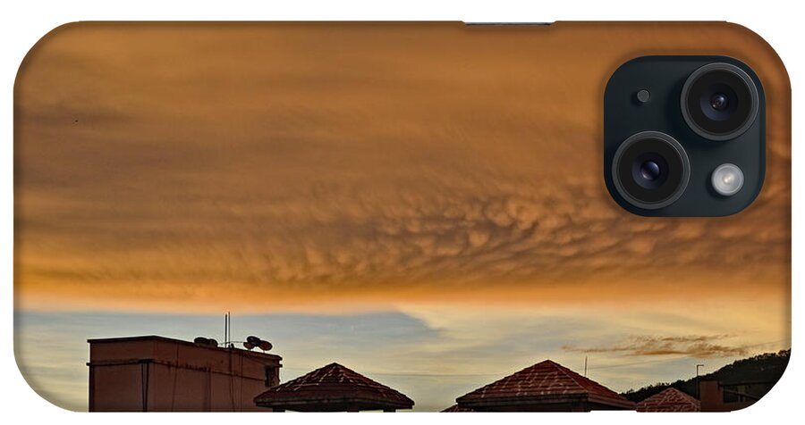 Cloud iPhone Case featuring the photograph Amazing Rain Cloud Over City by Amazing Action Photo Video