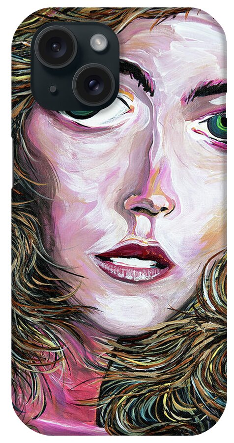 Stylized iPhone Case featuring the painting Ambyr by Doug LaRue
