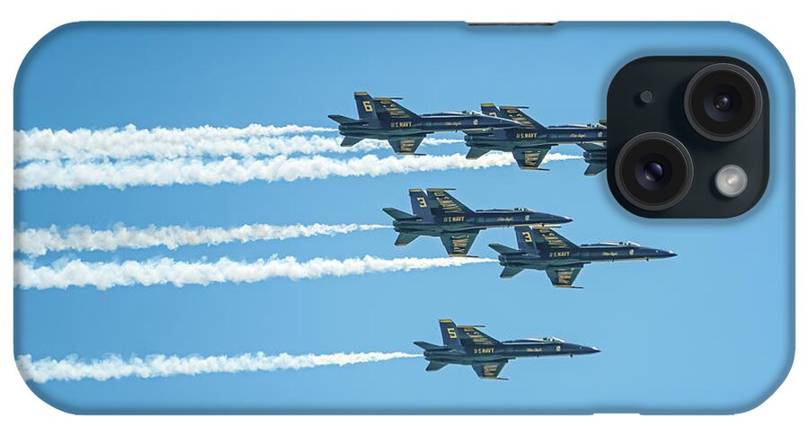 Blue Angels iPhone Case featuring the photograph #americastrong by Randall Allen