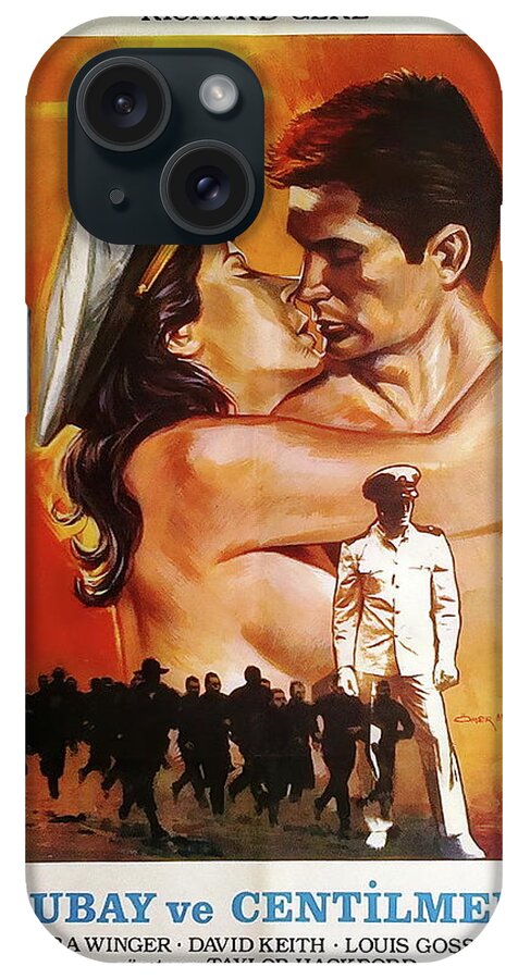 Omer iPhone Case featuring the mixed media ''An Officer and a Gentleman'', 1982 by Movie World Posters