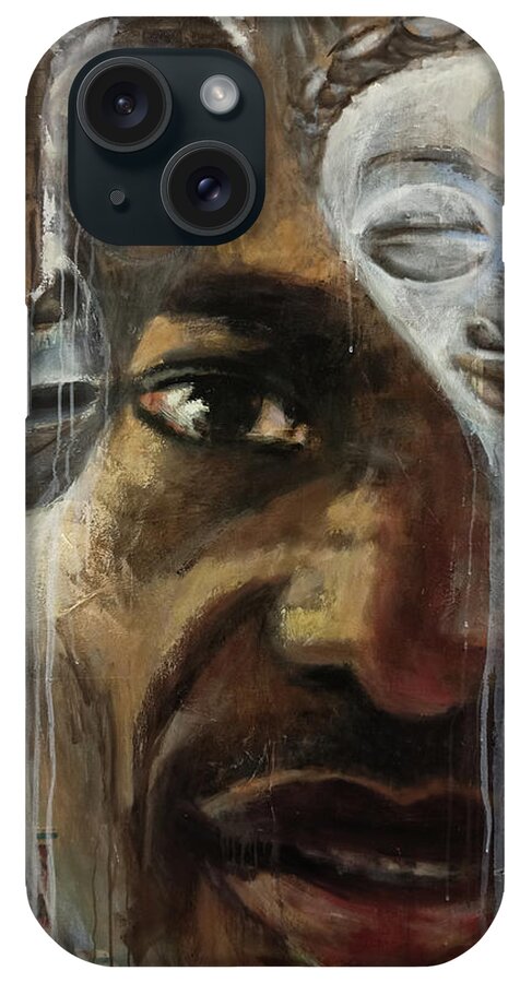 Ancestors iPhone Case featuring the painting Ancestors by Laura Tietjens