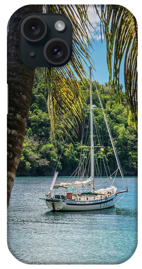 Caribbean iPhone Case featuring the photograph Anchored in Paradise by Gary Felton