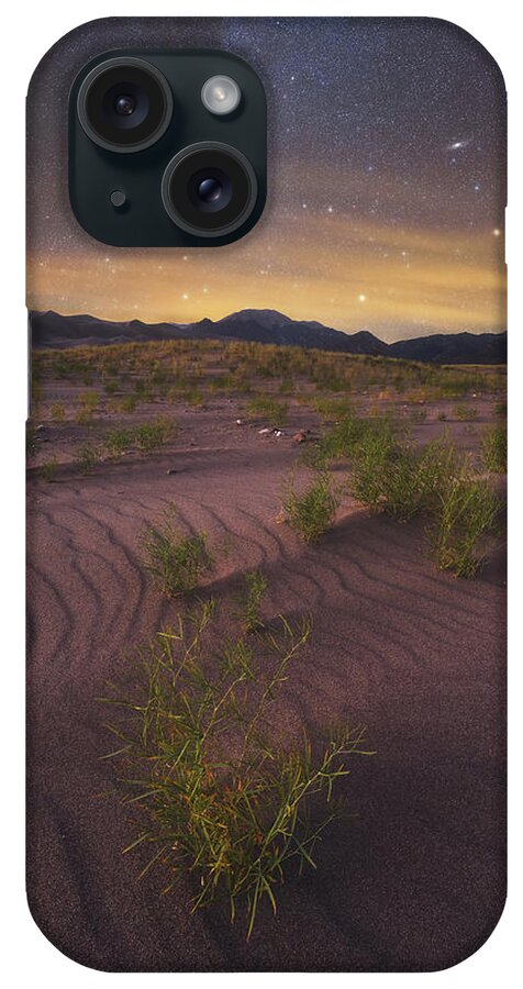 Night Sky iPhone Case featuring the photograph Andromeda Over the Dunes by Darren White