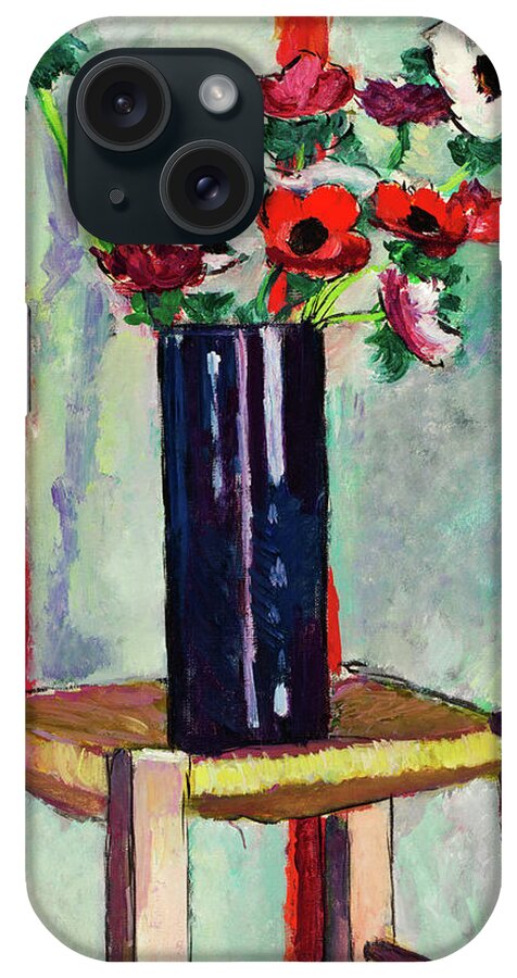Anemones iPhone Case featuring the painting Anemones by Henry Lyman Sayen