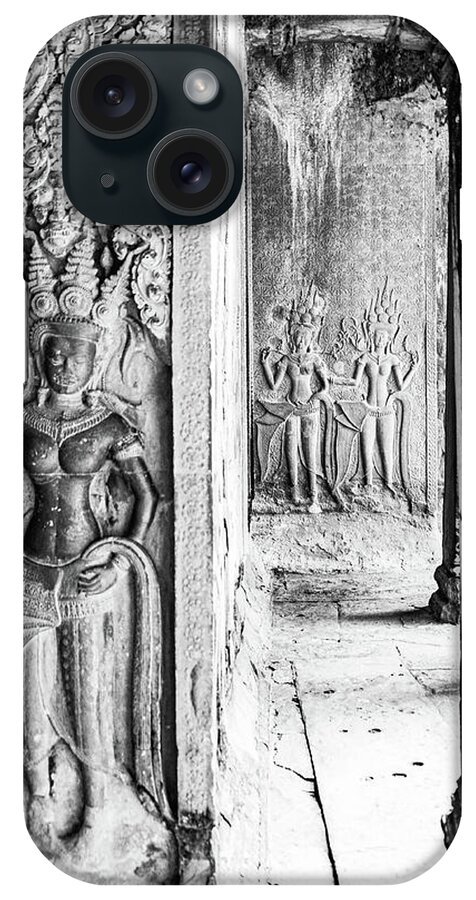 Siem Reap iPhone Case featuring the photograph Angkor Bas Reliefs by Rob Hemphill