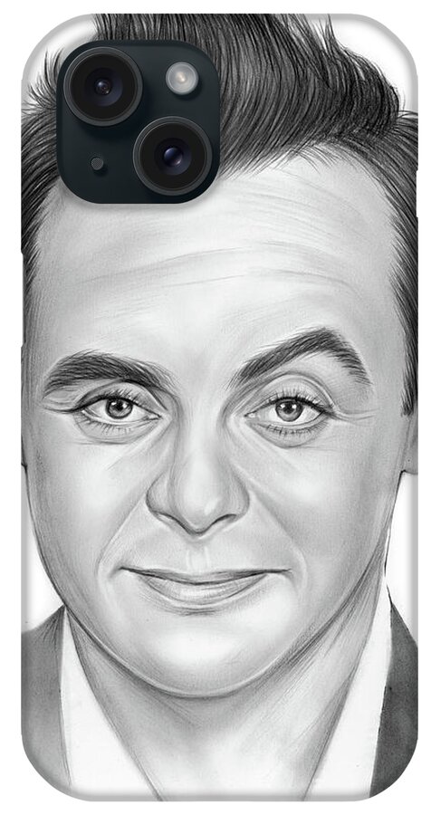 Sketch Of The Day iPhone Case featuring the photograph Ant McPartlin by Greg Joens