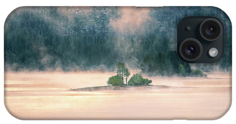 Lake iPhone Case featuring the photograph Antelope Lake in Golden Fog by Mike Lee