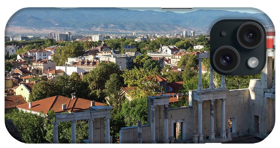 Ancient Roman Theater iPhone Case featuring the photograph Antique Roman Theatre of Philippopolis - Plovdiv Bulgaria Centuries of Culture and History by Georgia Mizuleva