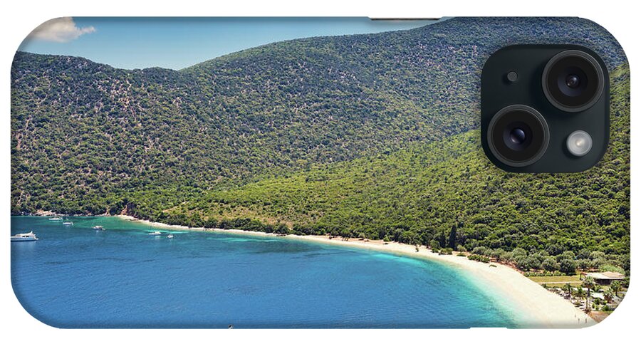 Antisamos iPhone Case featuring the photograph Antisamos beach in Kefalonia, Greece by Constantinos Iliopoulos
