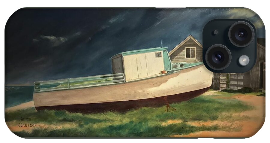 Novia Scotia iPhone Case featuring the painting Approaching Storm by Keith Gantos